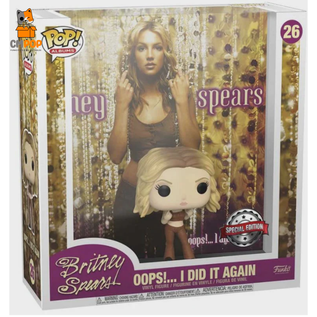 Britney Spears - Oops!... I Did It Again Albums- #26 Funko Pop Albums Special Edition
