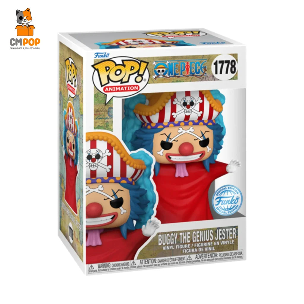 Buggy The Genius Jester - #1778 Funko Pop! Animation One Piece Limited Edition Pop