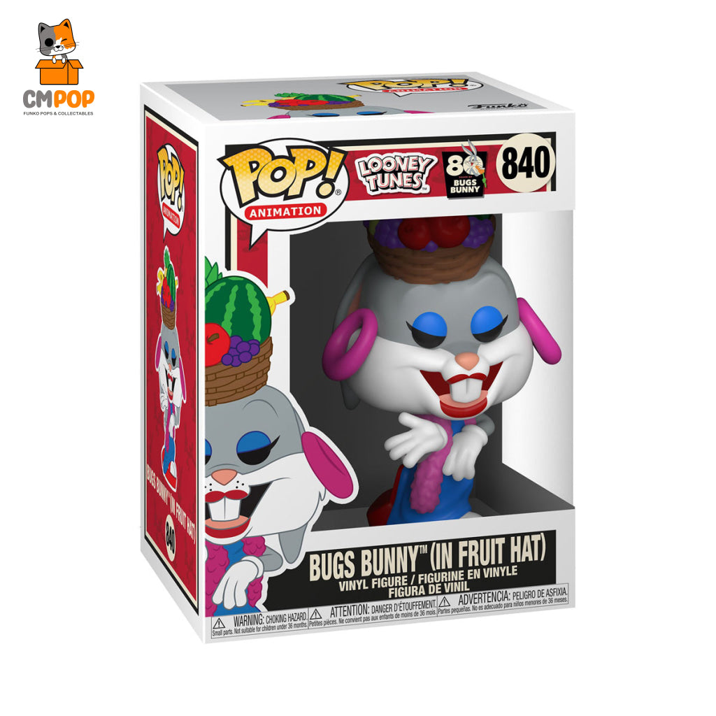 Bugs Bunny In Fruit Hat - #840 Funko Pop! Looney Tunes Pop