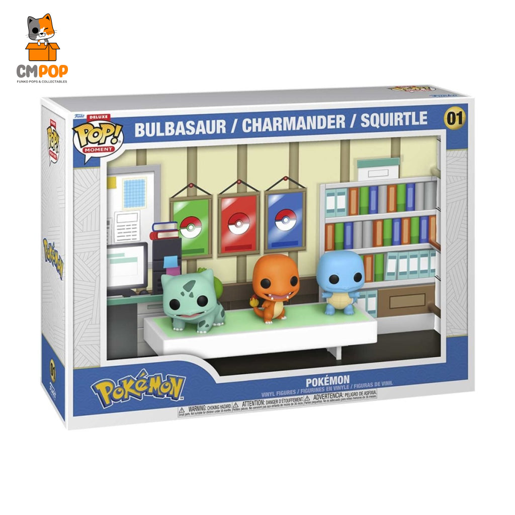 Bulbasaur/ Charmander/ Squirtle - #01- Funko Pop! Moment Pokémon Pop