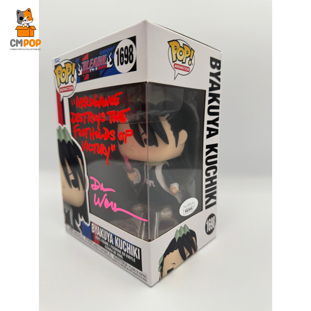 Byakuya Kuchiki - #1698 Funko Pop! Animation Bleach Signed By Dan Woren Certified Pop