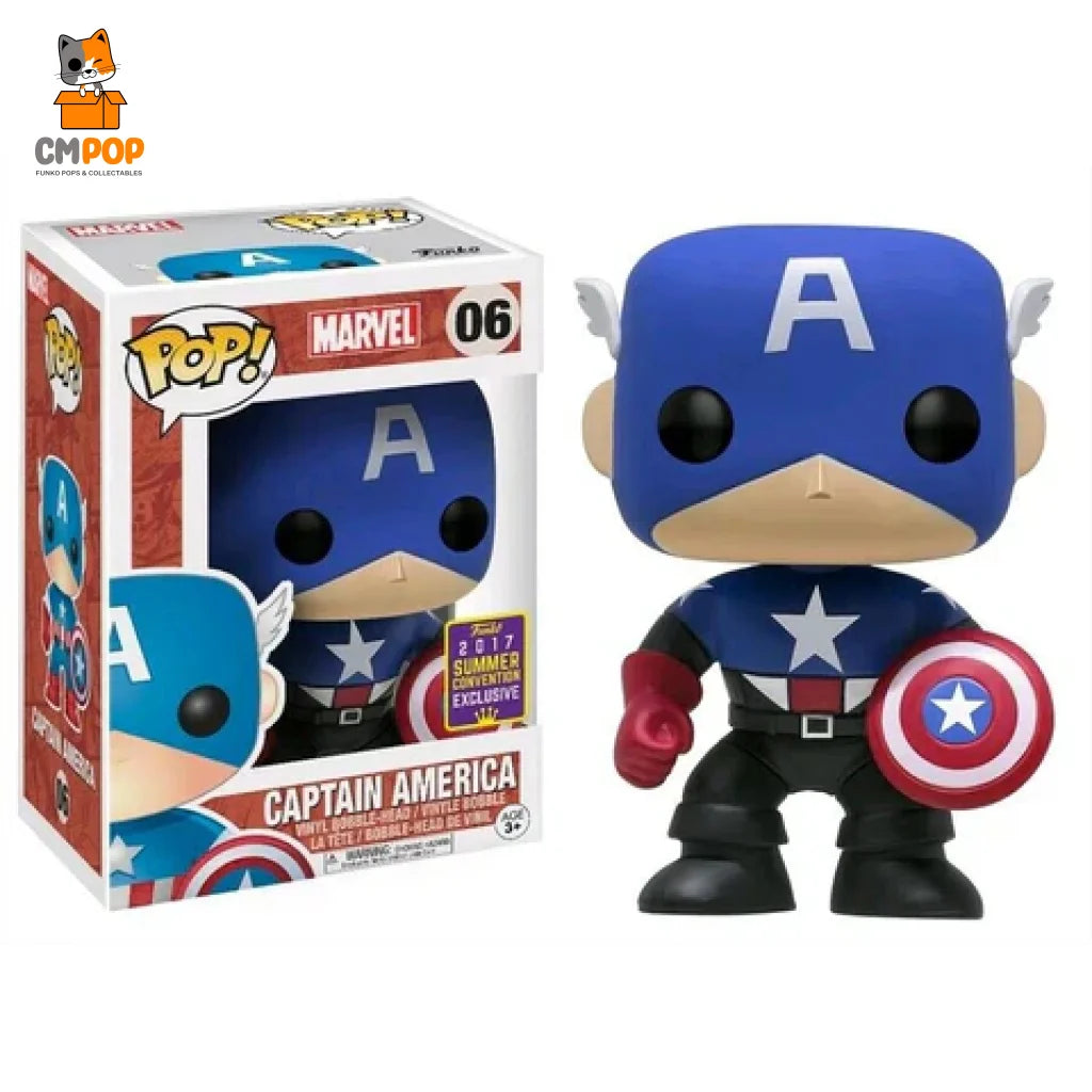 Captain America - #06 Funko Pop! Marvel 2017 Summer Convention Exclusive Pop