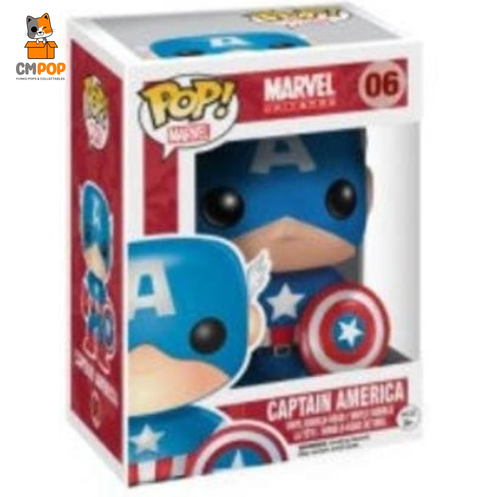 Captain America - #06 Funko Pop! -Marvel 6/10 Condition Pop