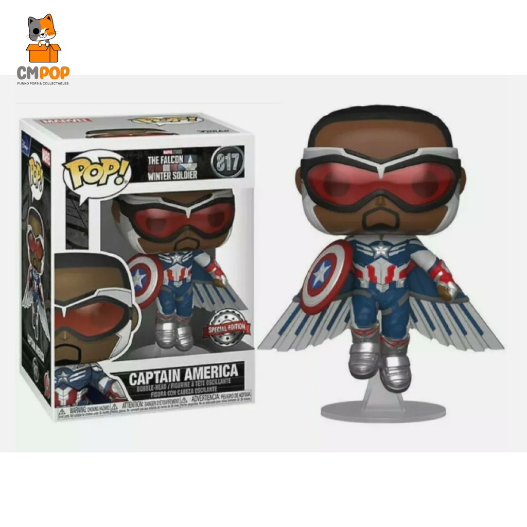 Captain America - #817 Funko Pop! Marvel The Falcon Winter Soldier Special Edition Pop