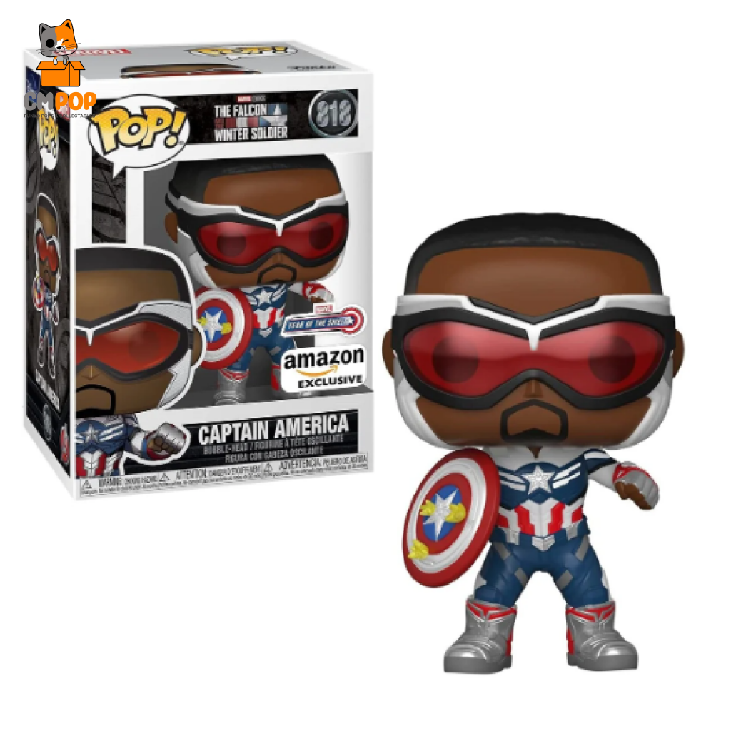 Captain America - #818 Funko Pop! Marvel The Falcon Winter Soldier Amazon Exclusive Pop