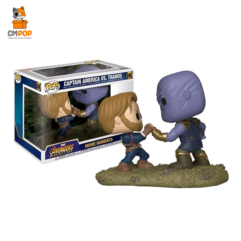 Captain America Vs. Thanos - Movie Moments #698 Funko Pop! Marvel Avengers Infinity War Emp