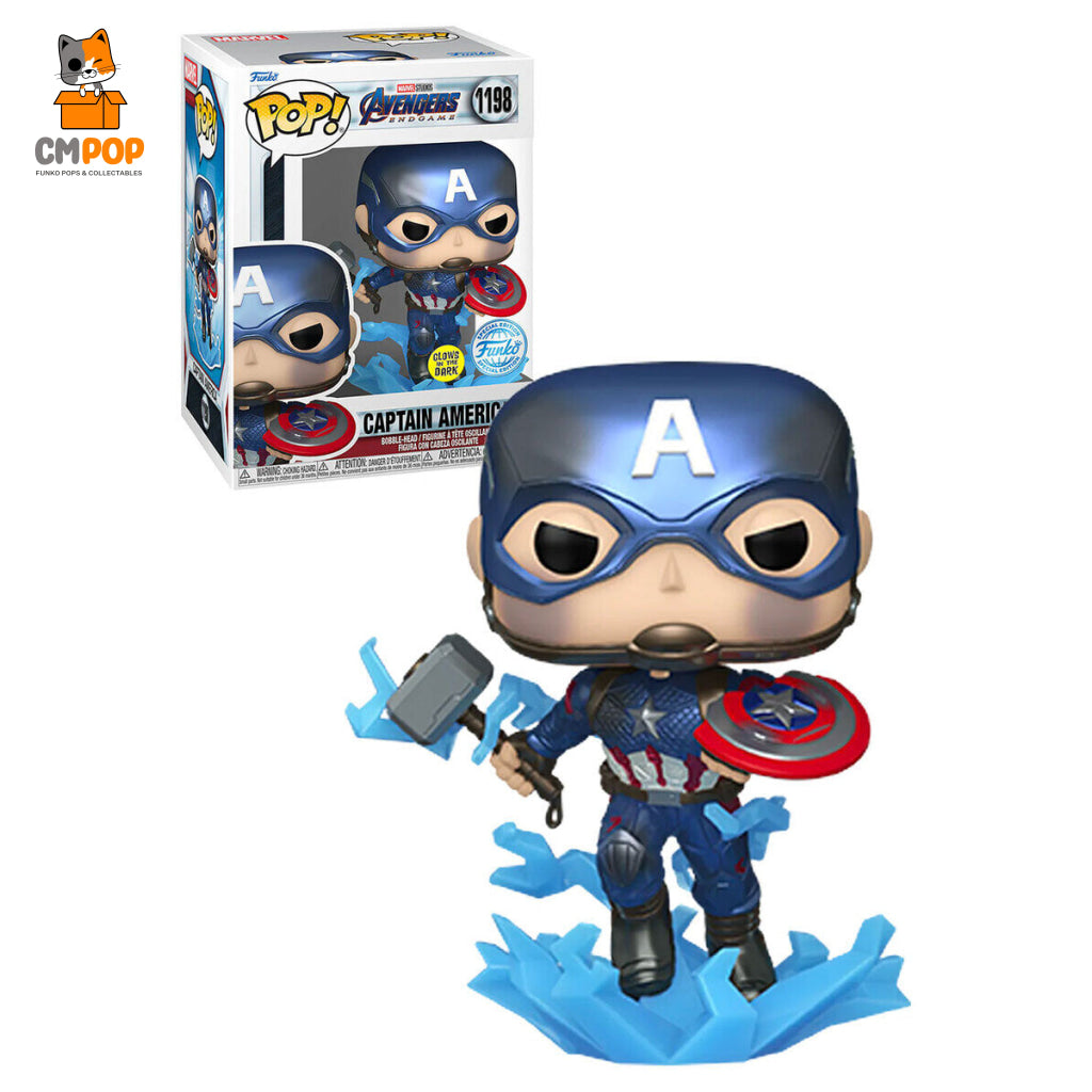 Captain America With Hammer Metallic - #573 Funko Pop! Marvel Special Edition Exclusive Pop