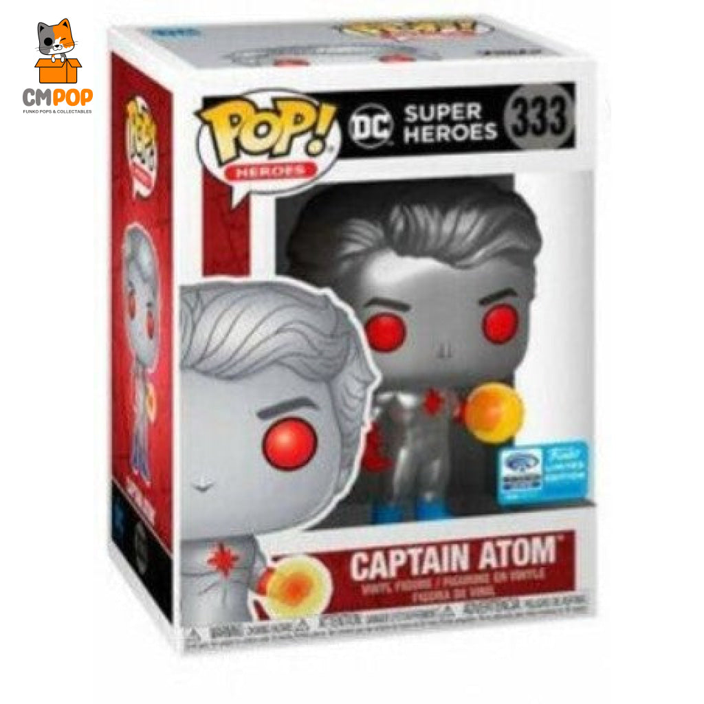 Captain Atom - #333 Funko Pop! Dc Super Heroes 8/10 Condition Pop