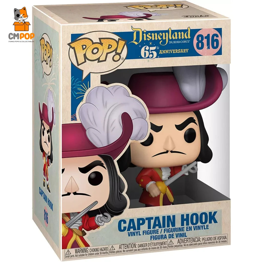 Captain Hook - #816- Funko Pop! Disney Disneyland 65Th Anniversary Pop