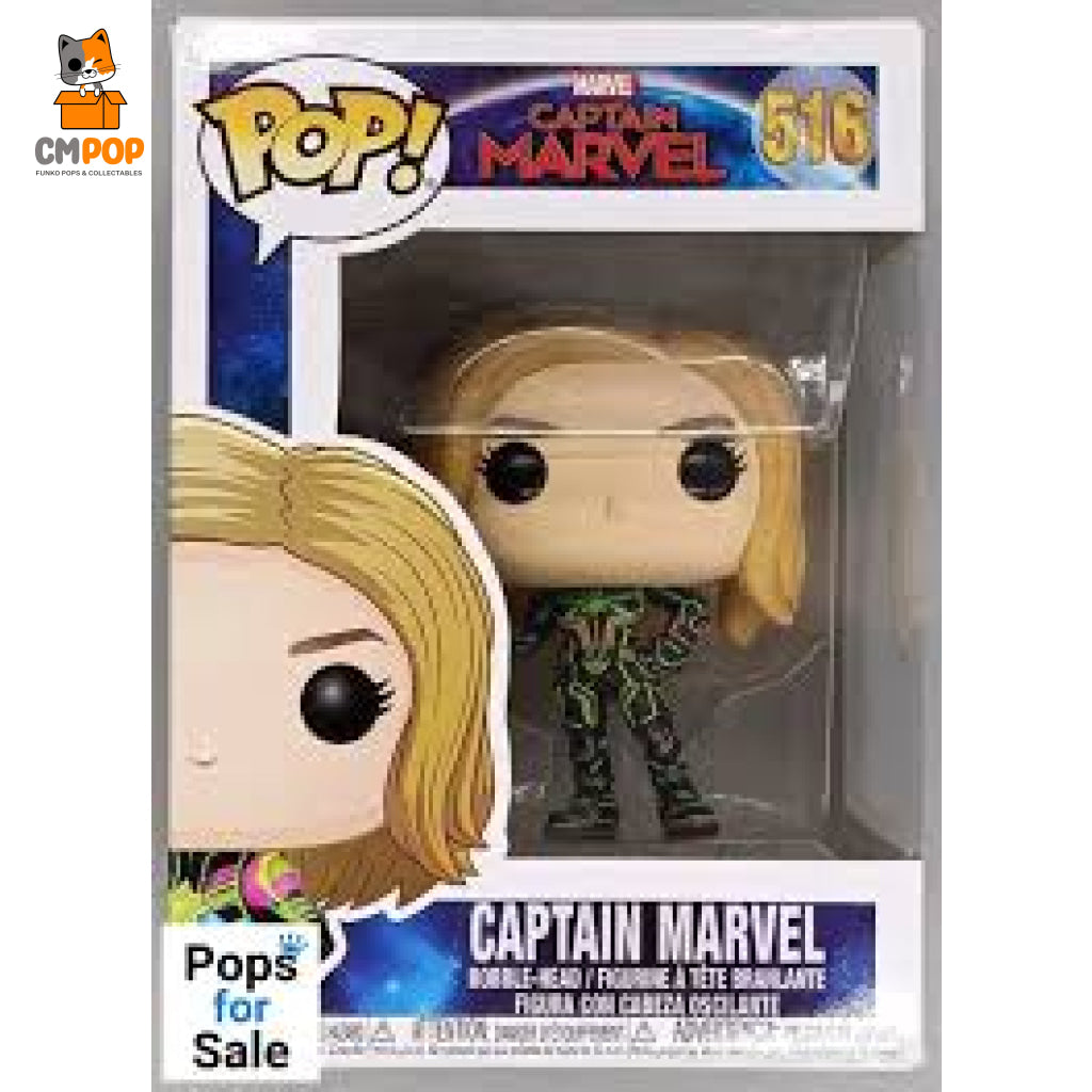 Captain Marvel- #516- Funko Pop! - Marvel Pop