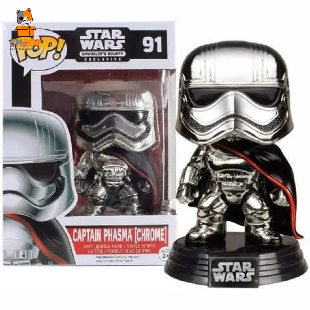 Captain Phasma (Chrome) - #91 Funko Pop! Star Wars Smugglers Bounty Exclusive Pop