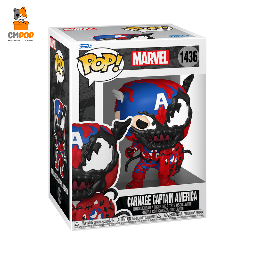 Carnage Captain America - #1436 Funko Pop! Marvel Pop