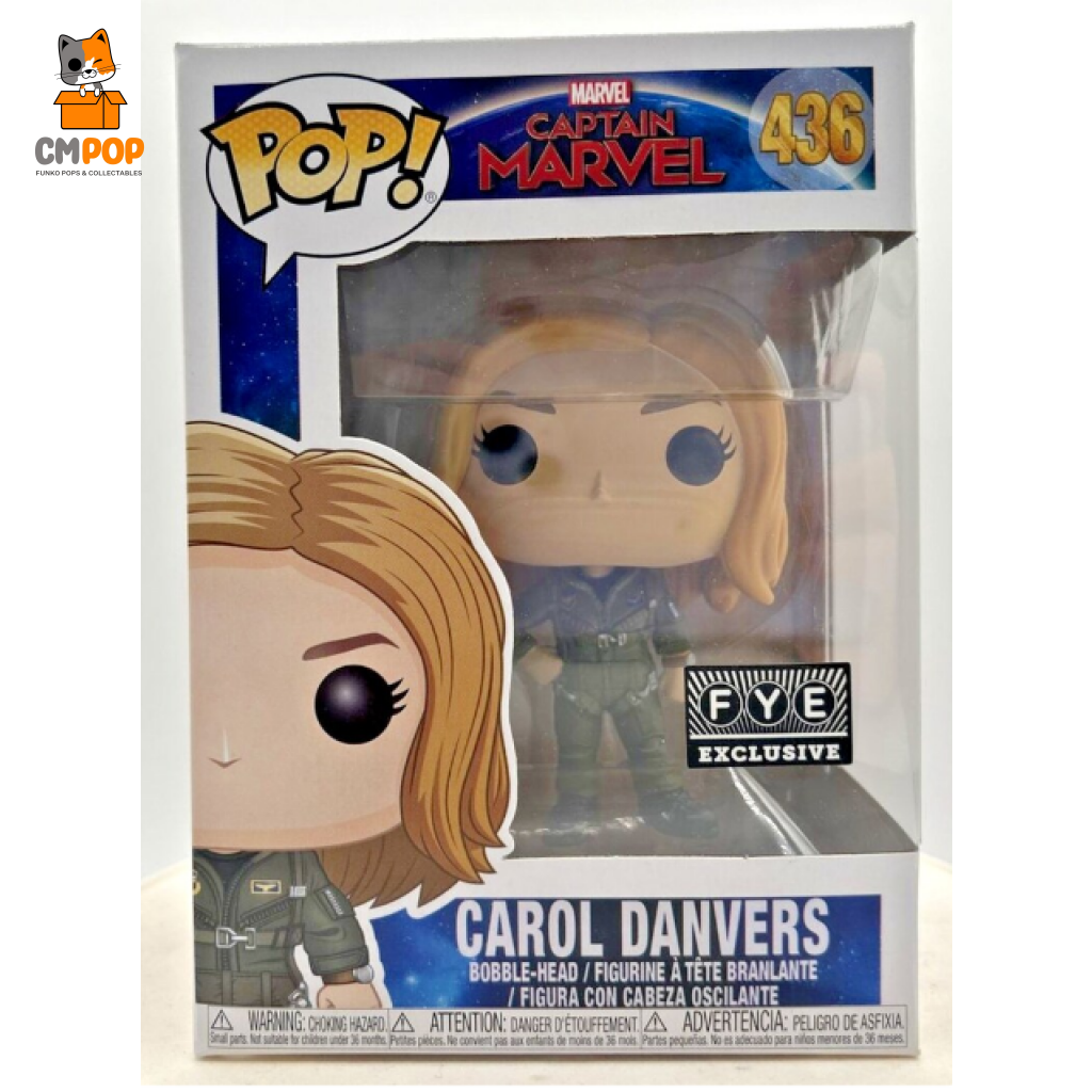 Carol Danvers - #436 Funko Pop! Captain Marvel Fye Exclusive Pop