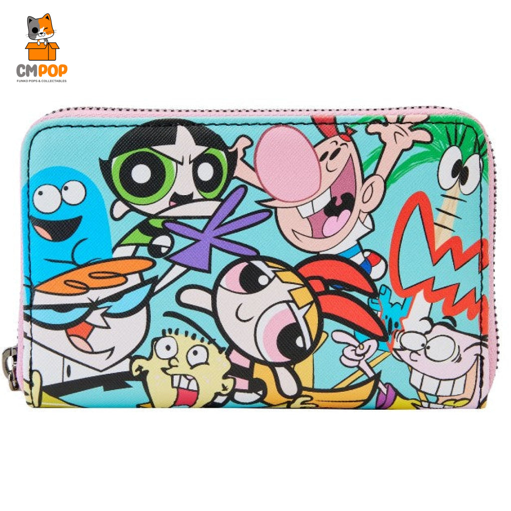 Cartoon Network Retro Collage Zip Around Wallet - Loungefly