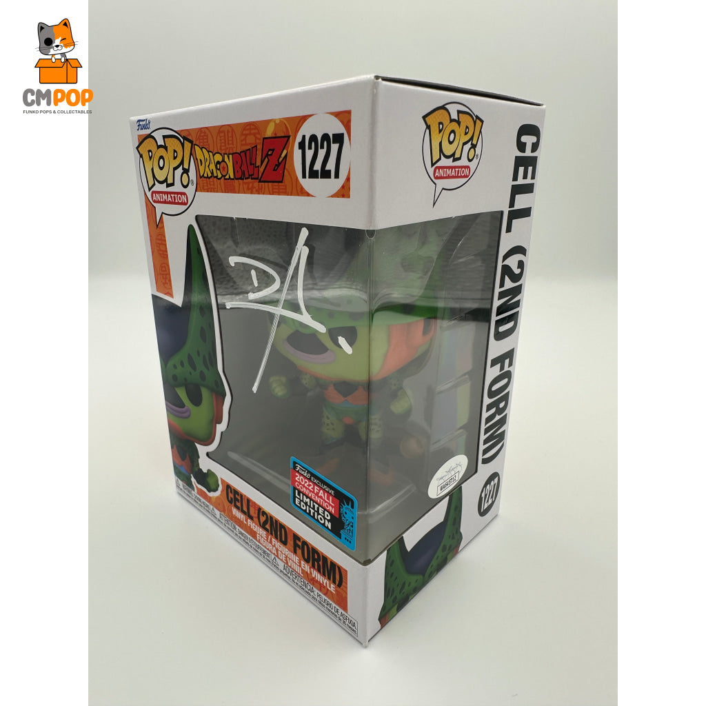 Cell (2Nd Form) - #1227 Funko Pop! Animation -Dragon Ball Z 2022 Nycc Exclusive Signed By Certified