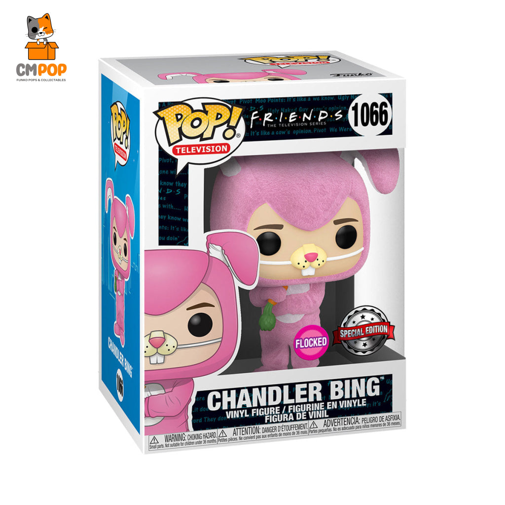 Chandler Bing - #1066 Funko Pop! Television Friends Flocked Special Edition Pop