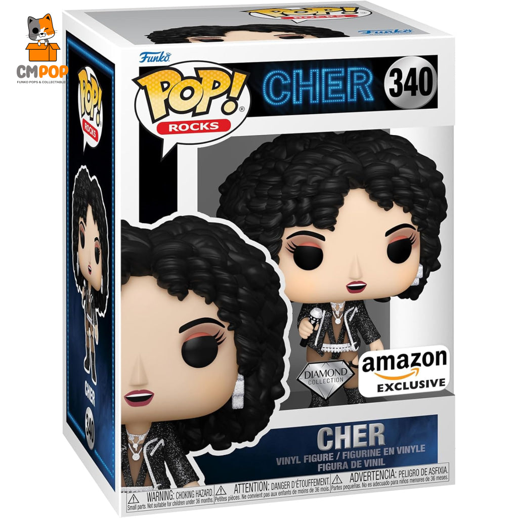 Cher- #340- Funko Pop! - Rocks Cher Diamond Collection Amazon Exclusive