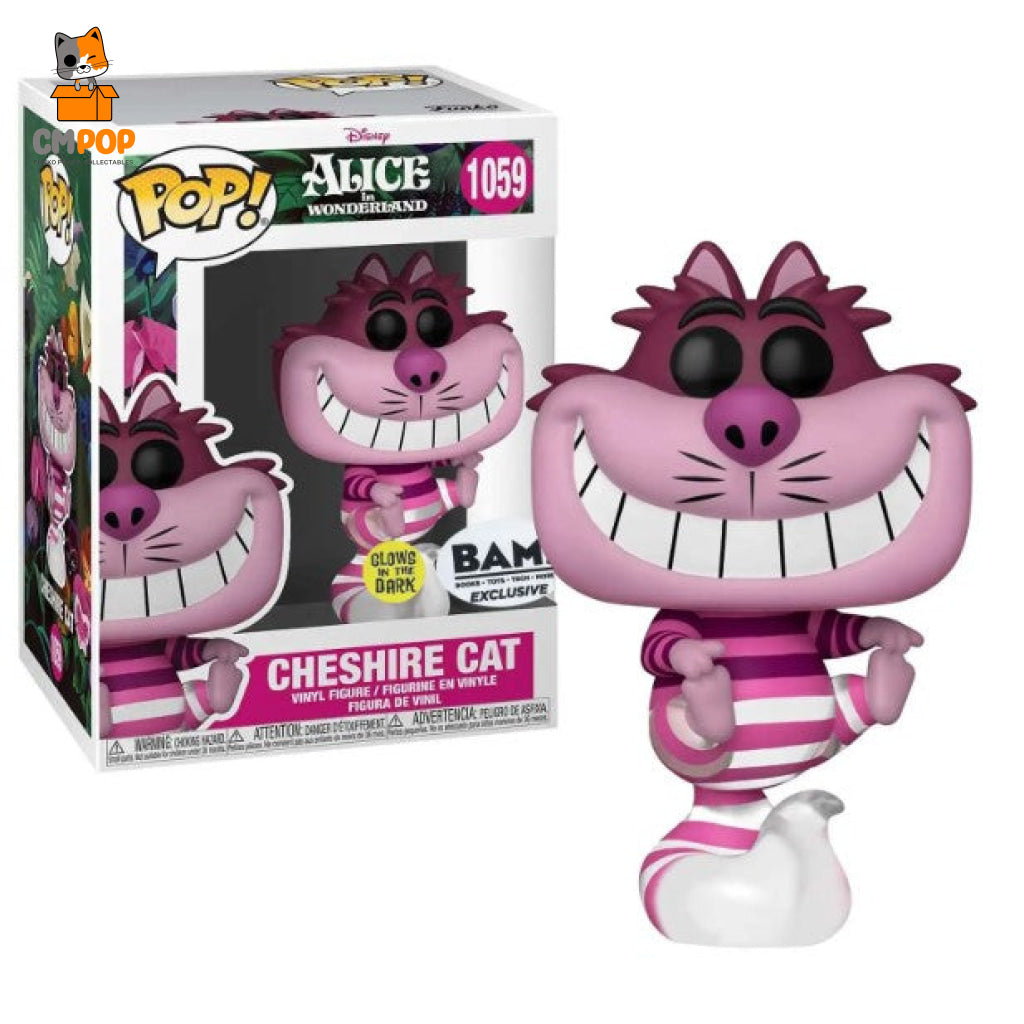 Cheshire Cat - #1059 Funko Pop! Disney Alice In Wonderland Glows The Dark Bam Entertainment