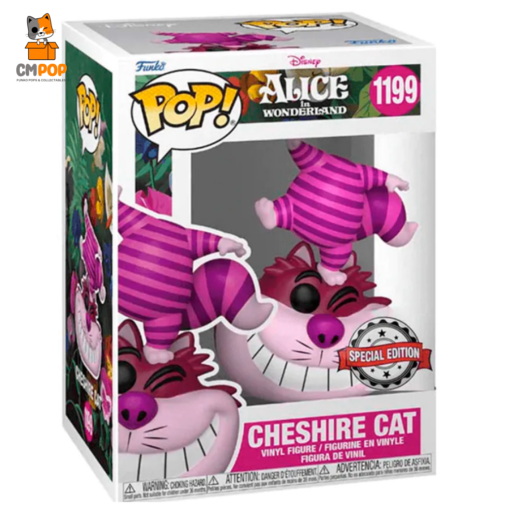 Cheshire Cat - #1199 Funko Pop! Disney Alice In Wonderland Special Edition Exclusive Pop