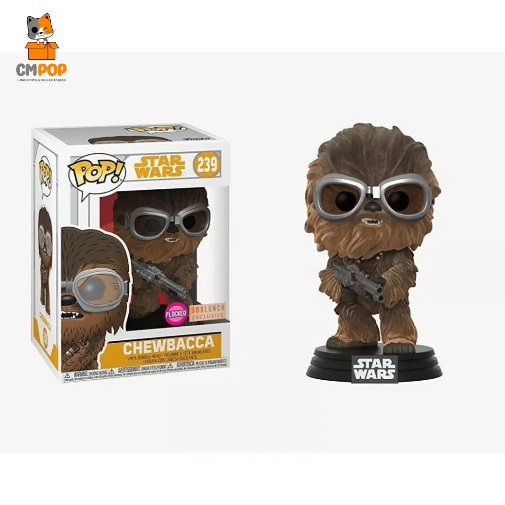 Chewbacca - #239 Funko Pop! Starwars Flocked Box Lunch Exclusive Pop