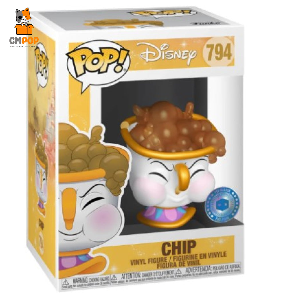 Chip - #794- Funko Pop! Disney Beauty & The Beast Pop In Box Exclusive