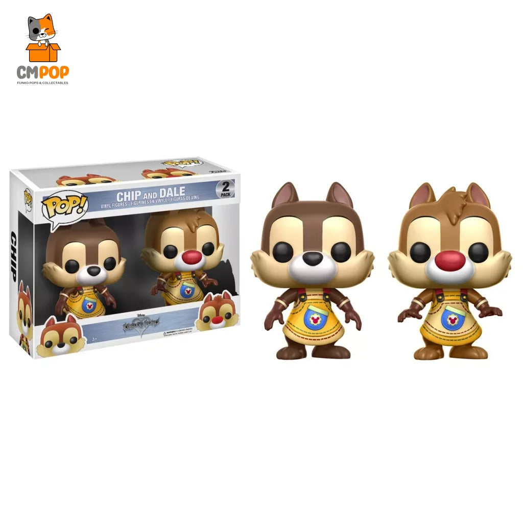 Chip And Dale - 2 Pack Funko Pop! Kingdom Of Hearts Pop