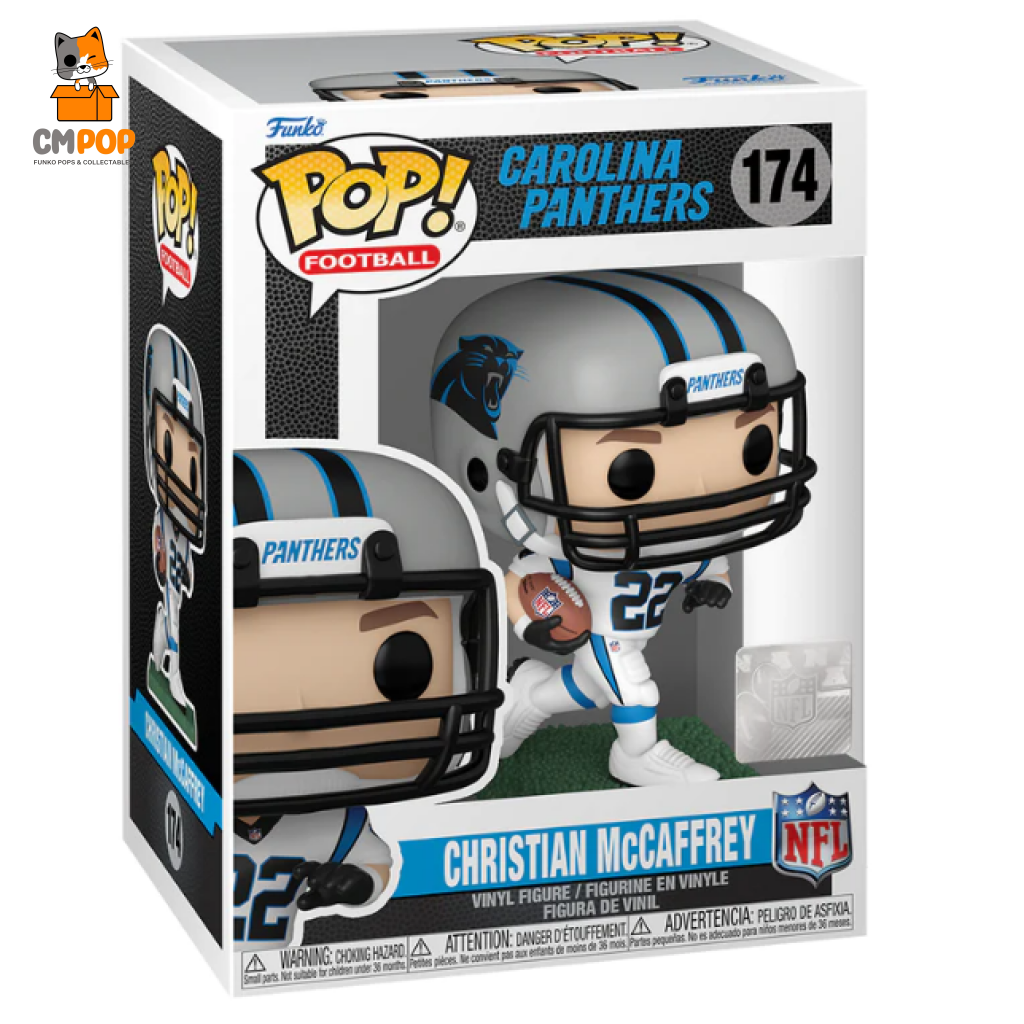 Pop Nfl: Panthers- C. Mccaffrey(Away) Funko Pop