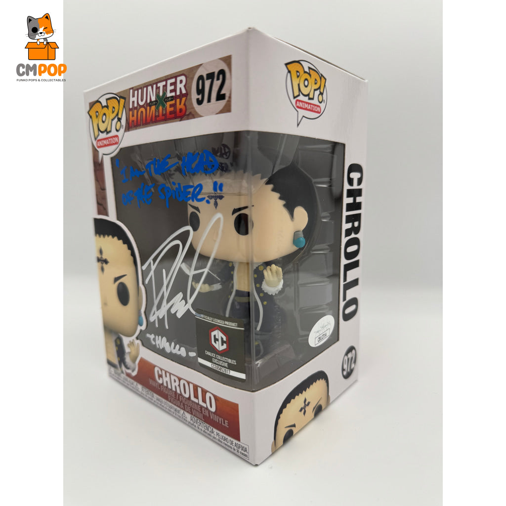 Chrollo - #972 Funko Pop! Animation Hunter X Chalice Collectibles Exclusive Signed By Robbie