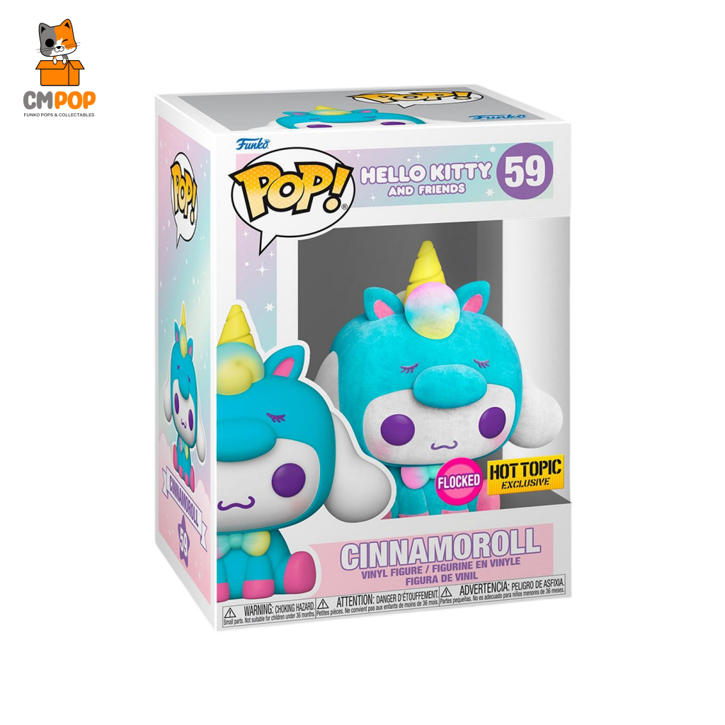 Cinnamoroll Flocked - Hello Kitty- #59 Funko Pop! Hot Topic Exclusive Pop