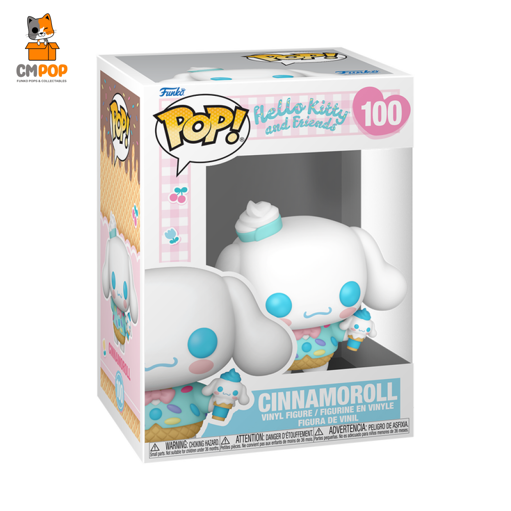 Cinnamoroll With Ice Cream - #100 Funko Pop! Hello Kitty And Friends Pop