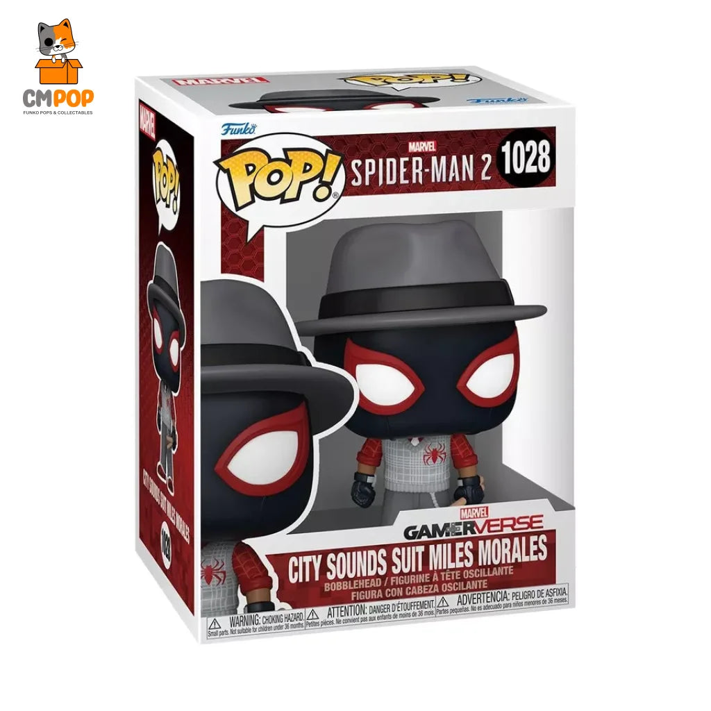 City Sounds Suit Miles Morales - #1028 Funko Pop! Games Spider-Man 2 Pop