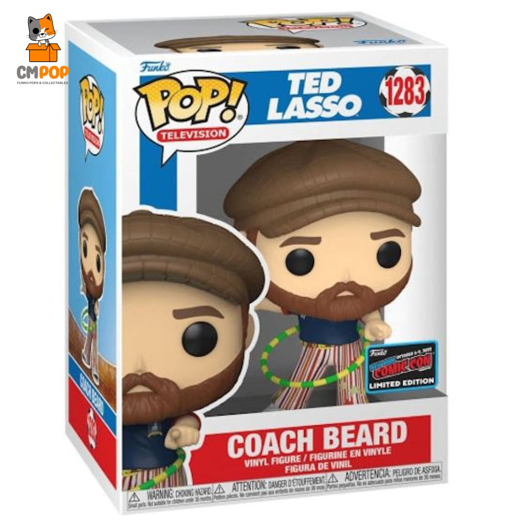 Coach Beard - #1283 Funko Pop! Ted Lasso Nycc Stickered Con Exclusive Pop