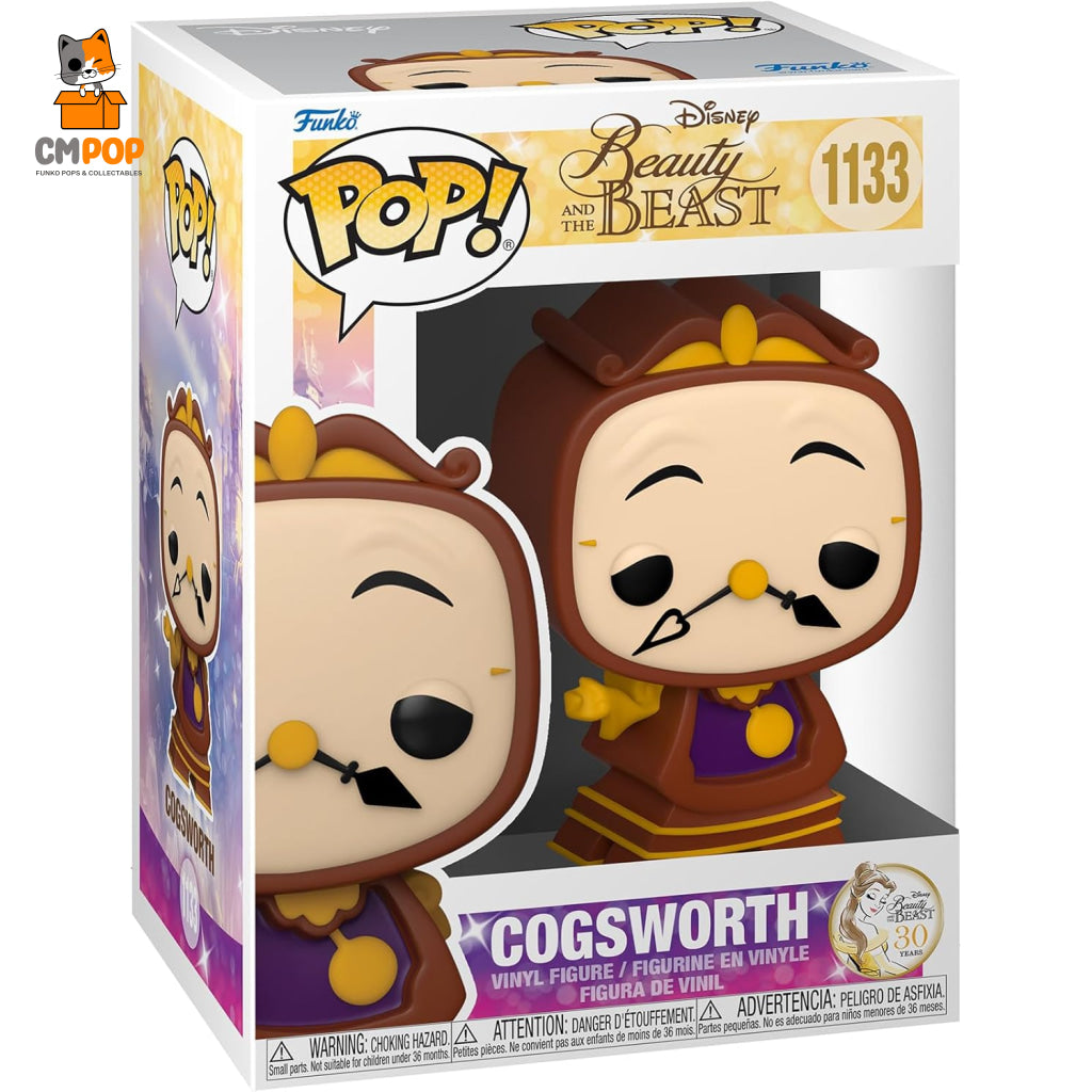 Cogsworth- #1133 - Funko Pop! Disney Beauty And The Beast Pop