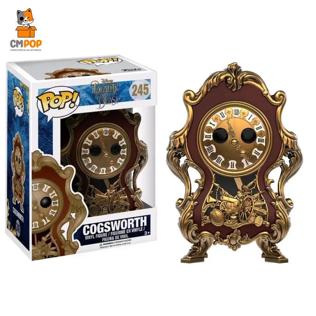 Cogsworth- #245 - Funko Pop! Disney Beauty And The Beast Pop