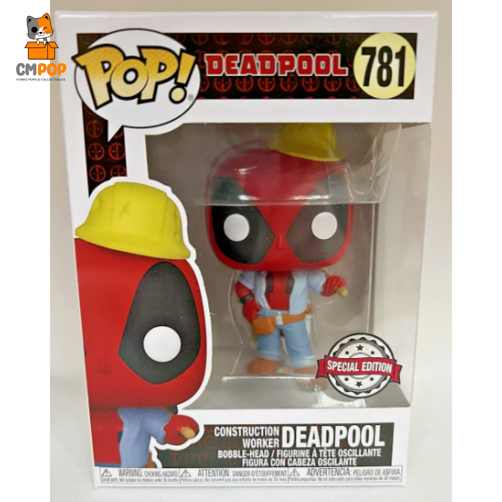 Construction Worker Deadpool - #781 Funko Pop! Marvel Special Edition Pop