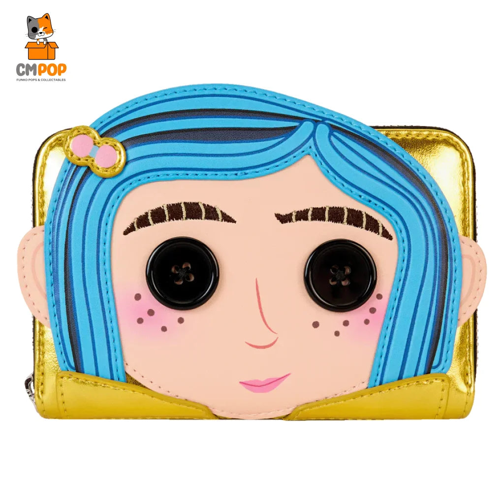 Coraline 15Th-Anniversary Doll Cosplay Zip Around Wallet - Loungefly