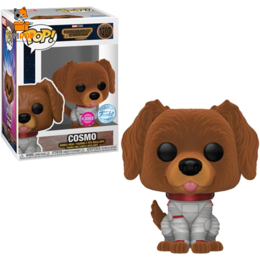 Cosmo Flocked - #1207 Funko Pop! Guardians Of The Galaxy Vol 3 Marvel Special Edition Exclusive Pop