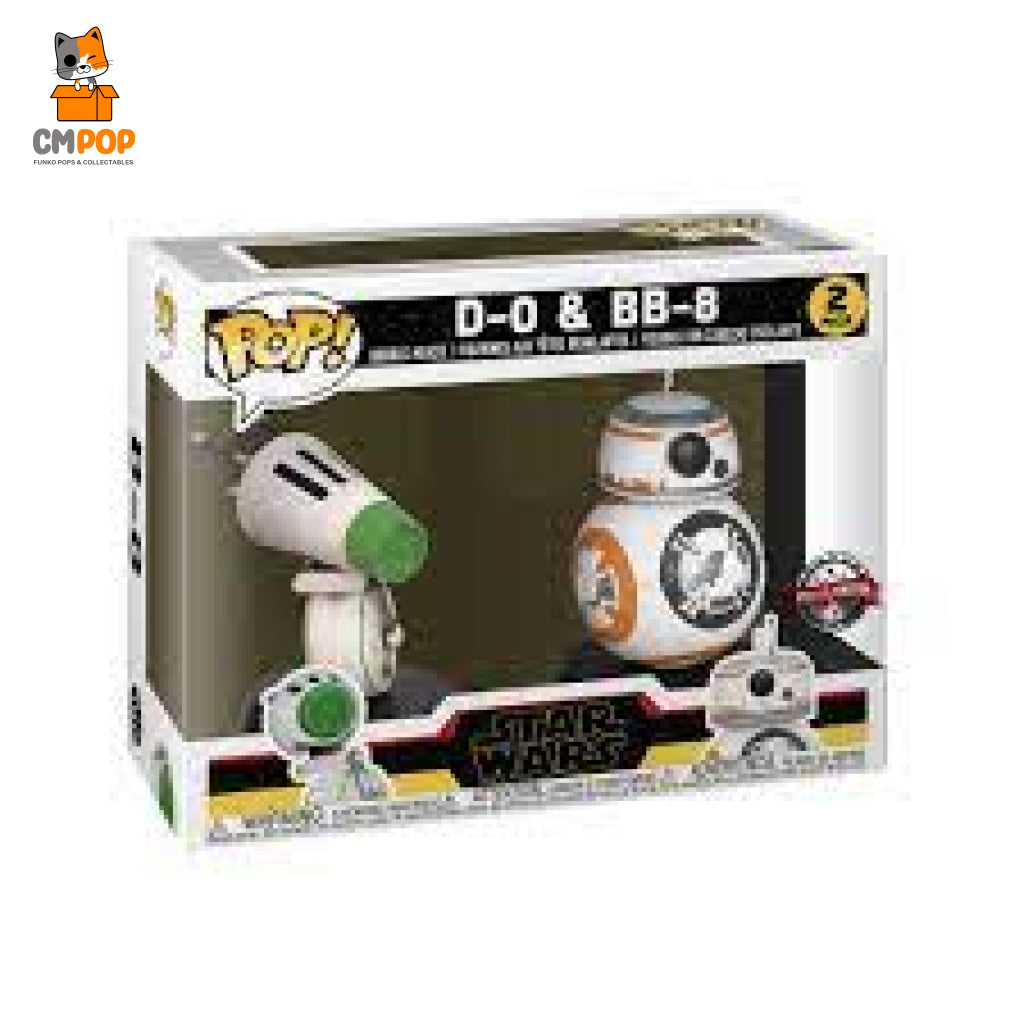 D-0 & Bb- 8 - 2 Pack Funko Pop! Star Wars Exclusive Pop