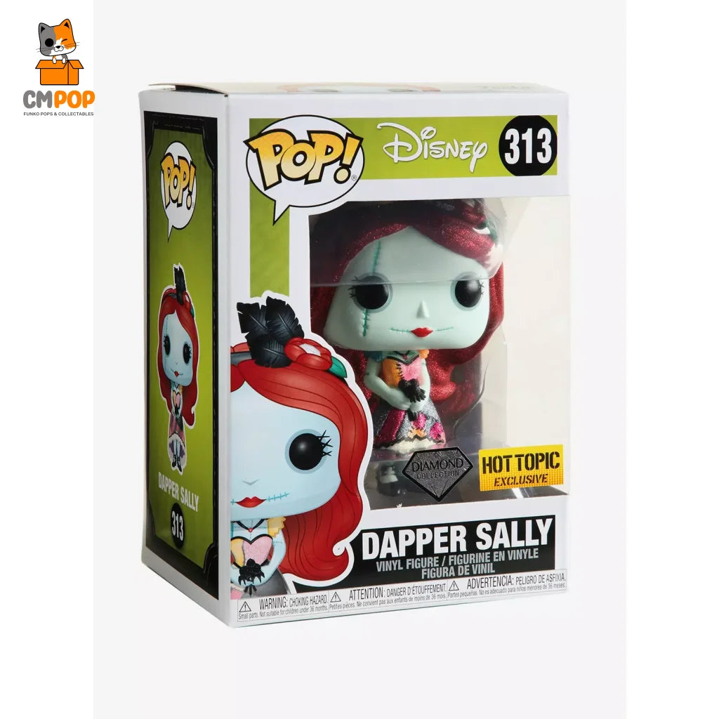 Dapper Sally - #313 Funko Pop! Nightmare Before Christmas Diamond Collection Hot Topic Exclusive Pop