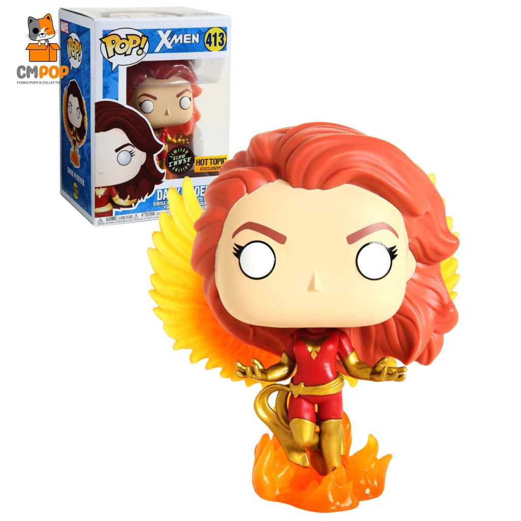 Dark Phoenix - #413 Funko Pop! Marvel X-Men Limited Edition Glow In The Chase Hot Topic Exclusive