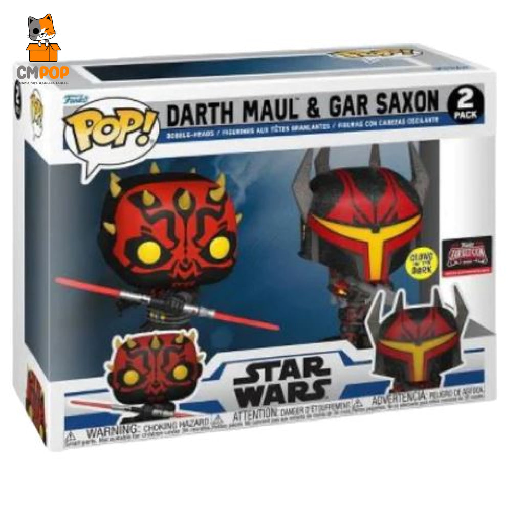 Darth Maul & Gar Saxon 2 Pack - Funko Pop! Star Wars Targetcon Exclusive Pop