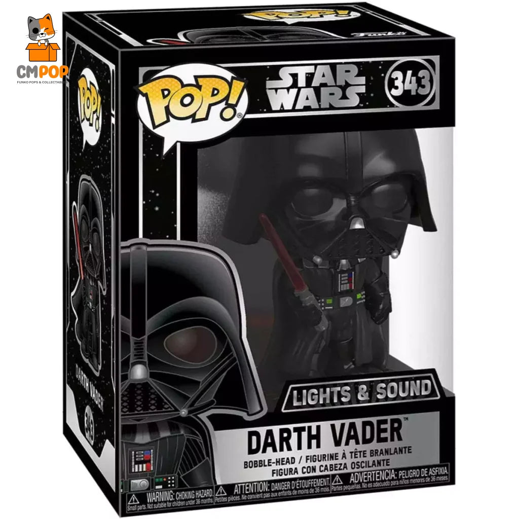 Darth Vader - #343 Funko Pop! Star Wars Lights & Sounds Pop