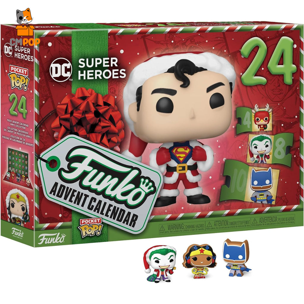 Dc 2023 Advent Calendar - 24 Piece Funko Pop! Christmas Pop