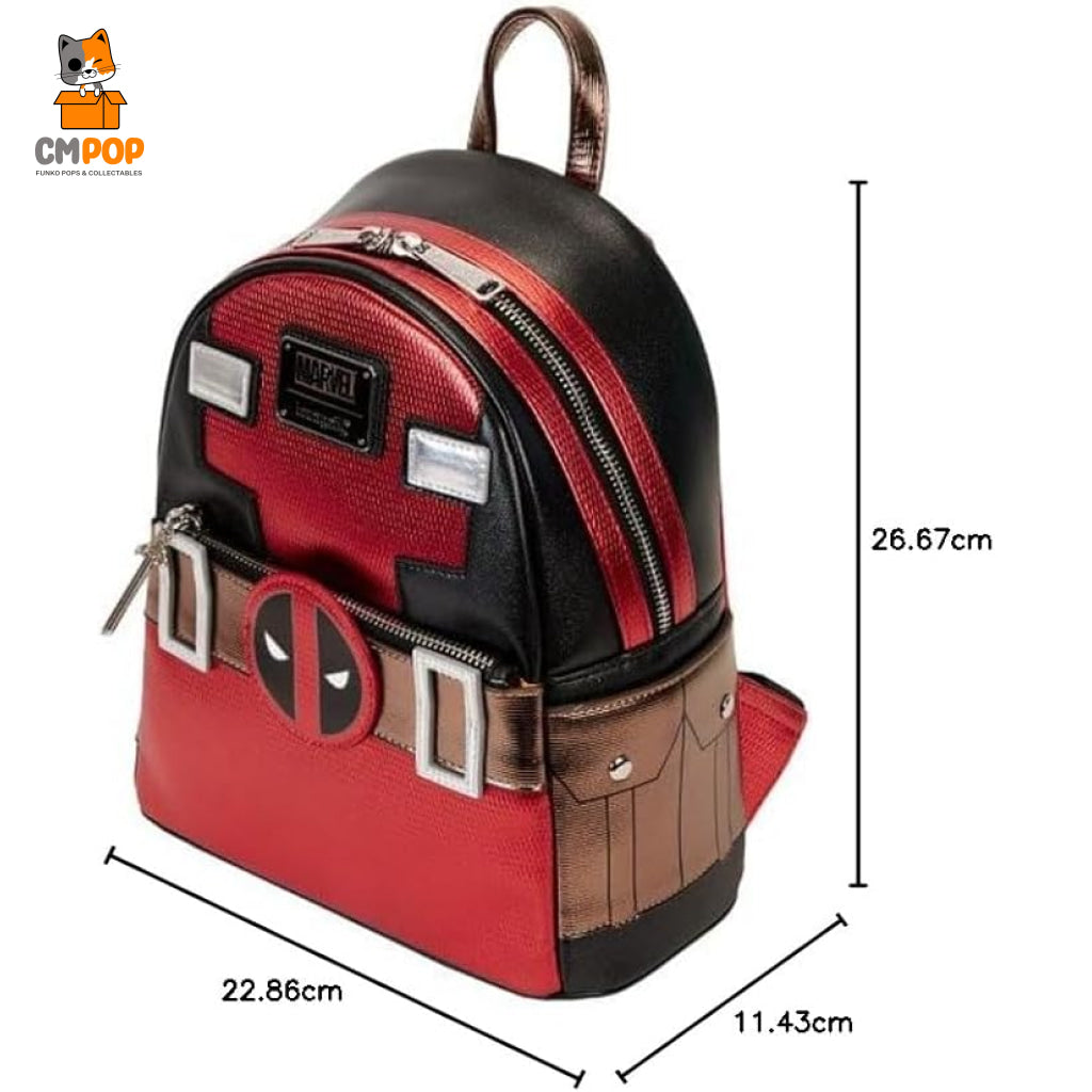 Deadpool Metallic Collection Cosplay Mini Backpack - Loungefly