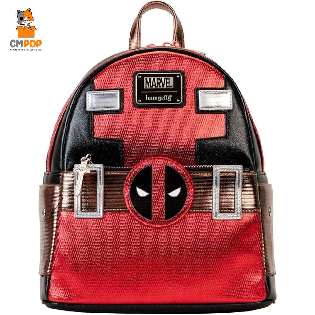 Deadpool Metallic Collection Cosplay Mini Backpack - Loungefly