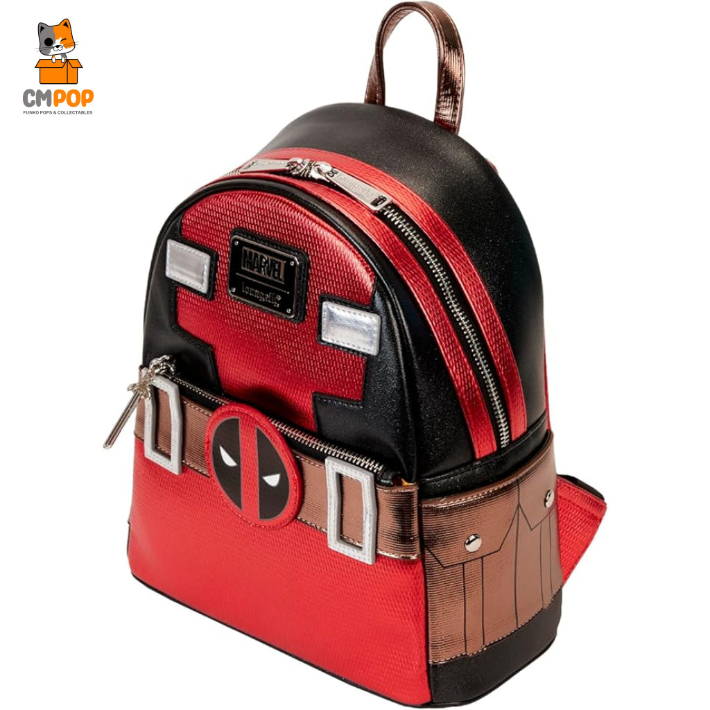 Deadpool Metallic Collection Cosplay Mini Backpack - Loungefly