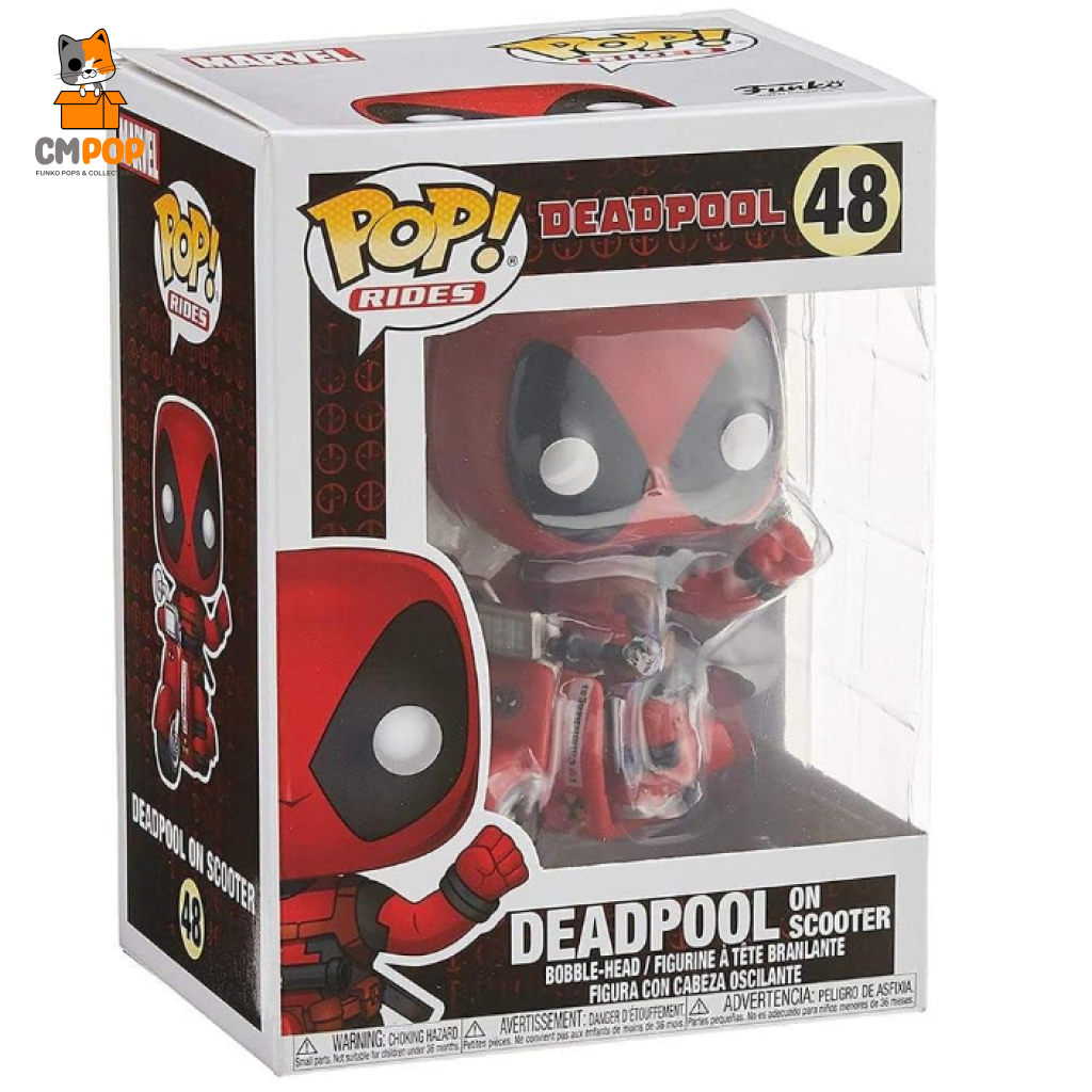 Deadpool On Scooter - #48- Funko Pop! Marvel Pop