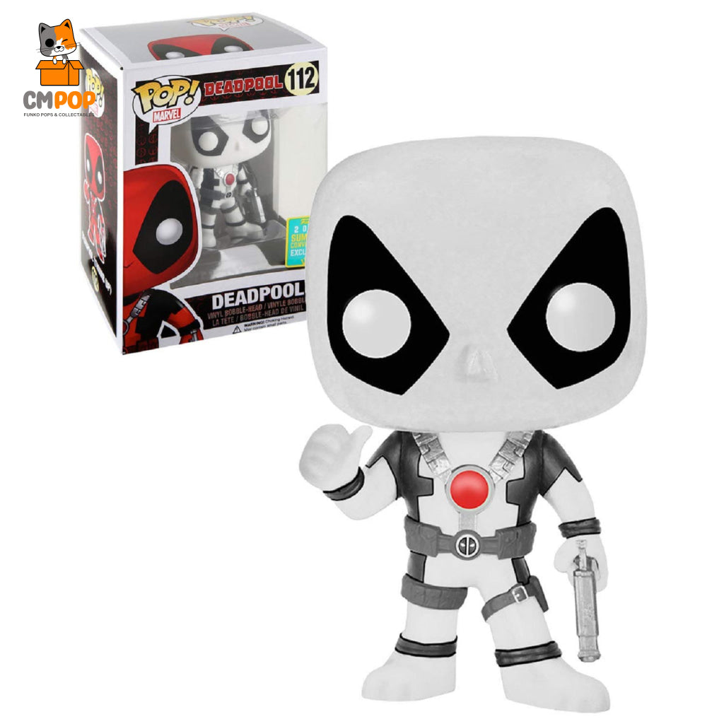 Deadpool (White) - #112 Funko Pop! Marvel 2016 Convention Exclusive Pop