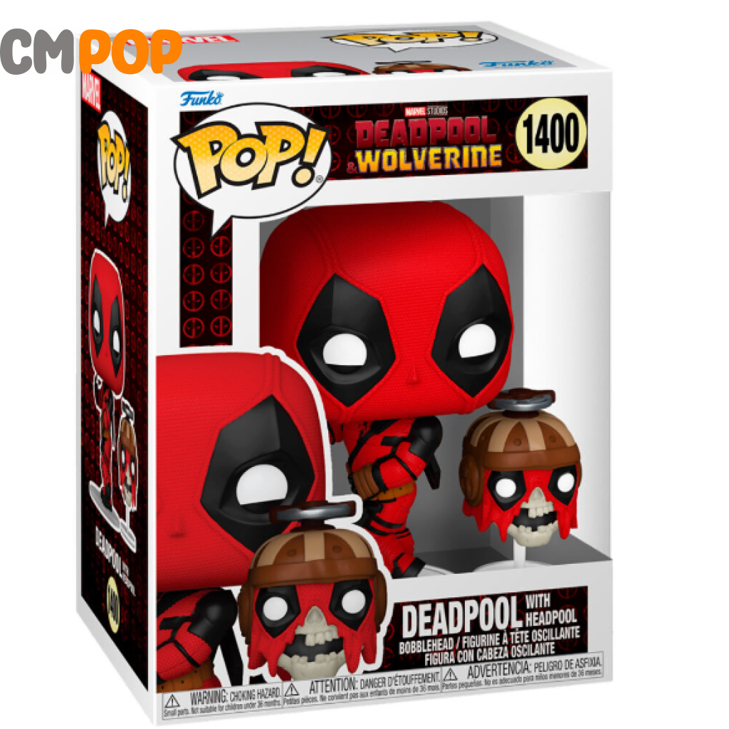 Deadpool With Headpool - #1400- Funko Pop! Wolverine Marvel Pop