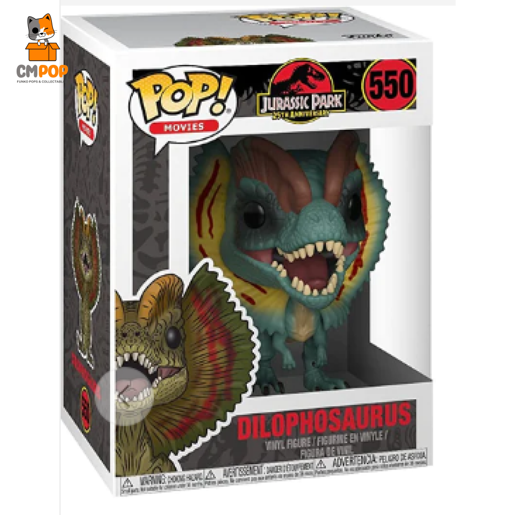 Dilophosaurus - #550 Funko Pop! Jurassic Park Pop